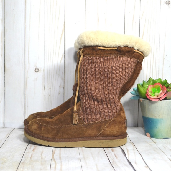 Shoes - UGG Women's Suburb Crochet Boots Shearling